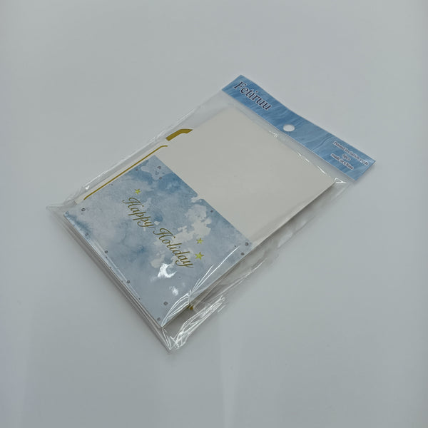 Fetiruu Printed invitation cards Elegant Holiday Greeting Cards with Gold Foil Design