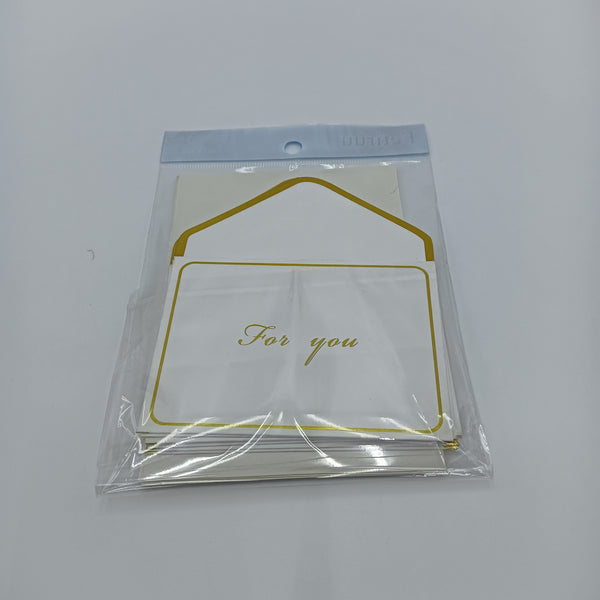 Fetiruu Printed invitation cards Elegant Holiday Greeting Cards with Gold Foil Design
