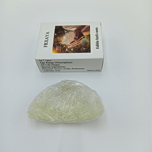 FRXAYA Edible bird's nests Premium Edible Bird's Nest, Natural White, 3g Single Piece