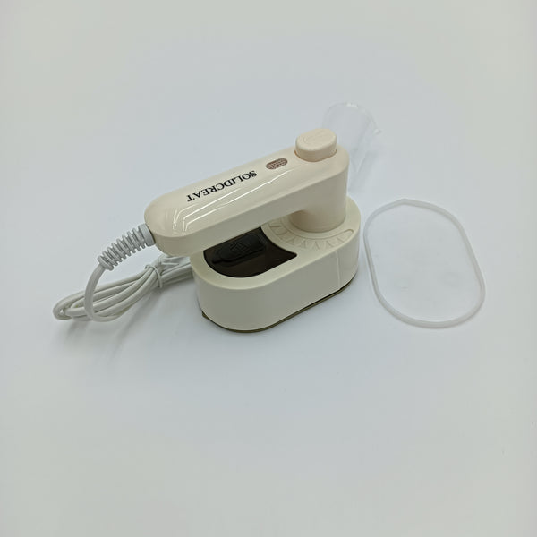 SOLIDCREAT Electric clothing pressing machines Portable Handheld Electric Garment Steamer, Beige