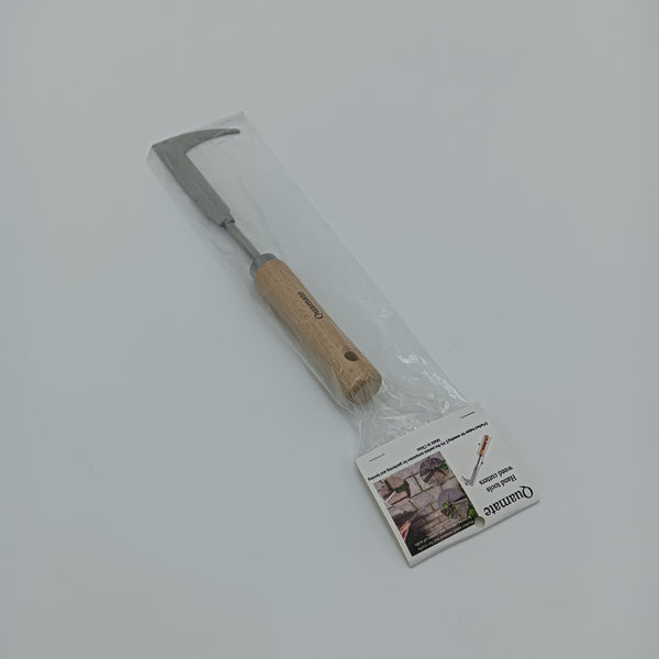 Quamate Hand tools, weed cutters Manual Garden Weed Cutter, Steel Blade with Wooden Handle