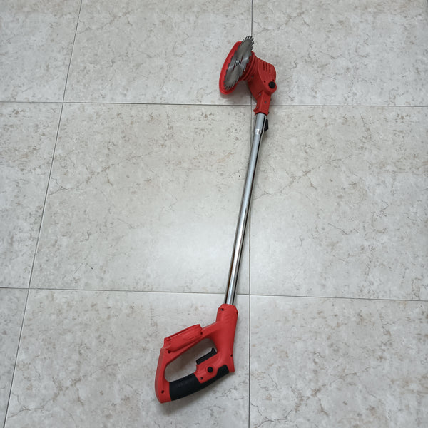 SOLIDCREAT Weeding machines Garden Weed Removal Tool with Circular Blade, Red Steel Construction