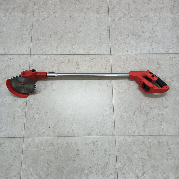SOLIDCREAT Weeding machines Garden Weed Removal Tool with Circular Blade, Red Steel Construction