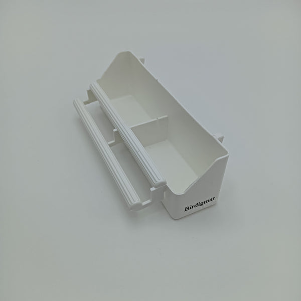 Birdigmar Bird feeders White Plastic Dual Compartment Bird Feeder