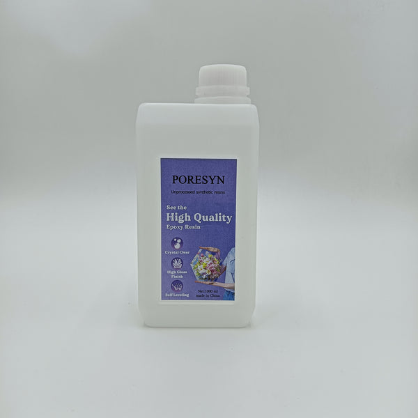 PORESYN Unprocessed synthetic resins High Quality Clear Epoxy Resin with High Gloss Finish, 1000ml