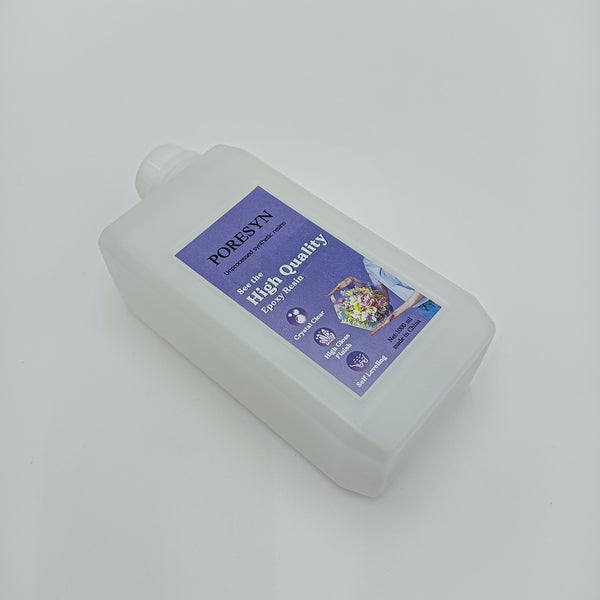 PORESYN Unprocessed synthetic resins High Quality Clear Epoxy Resin with High Gloss Finish, 1000ml