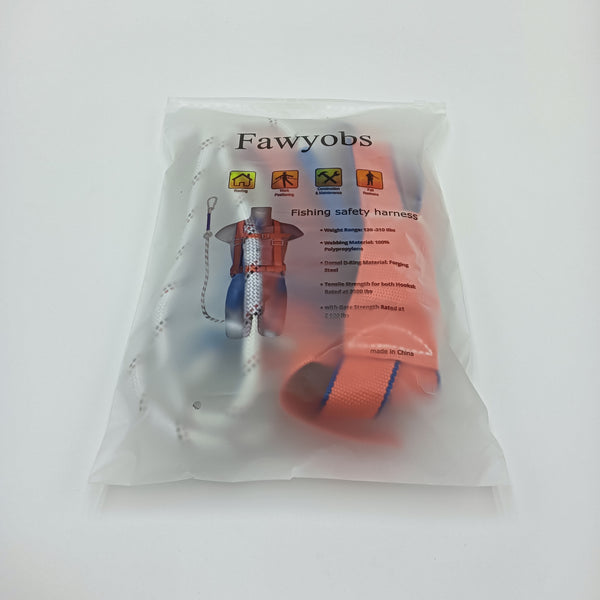 Fawyobs Fishing safety harness Durable Polypropylene Fishing Safety Harness, Orange and Blue