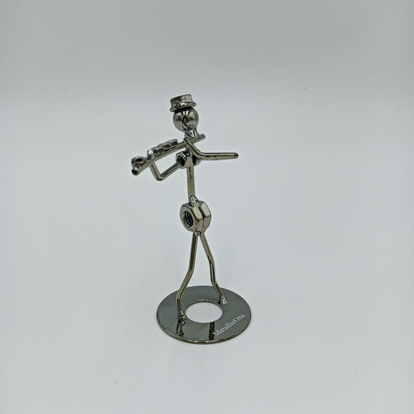 MetallicOne Statuettes of common metal Decorative Metal Figurine with Stand, Artistic Desktop Sculpture