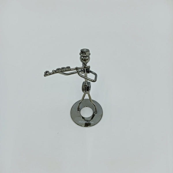 MetallicOne Statuettes of common metal Decorative Metal Figurine with Stand, Artistic Desktop Sculpture
