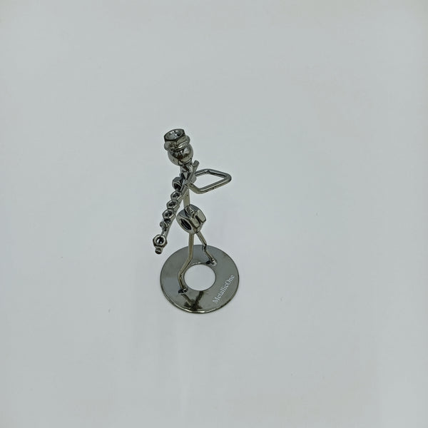 MetallicOne Statuettes of common metal Decorative Metal Figurine with Stand, Artistic Desktop Sculpture