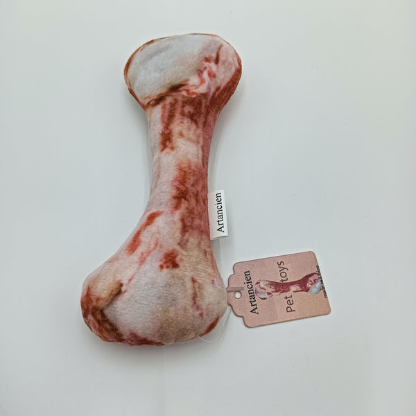Artancien Pet toys Bone Shape Plush Dog Toy, Soft Stuffed Pet Chew Toy