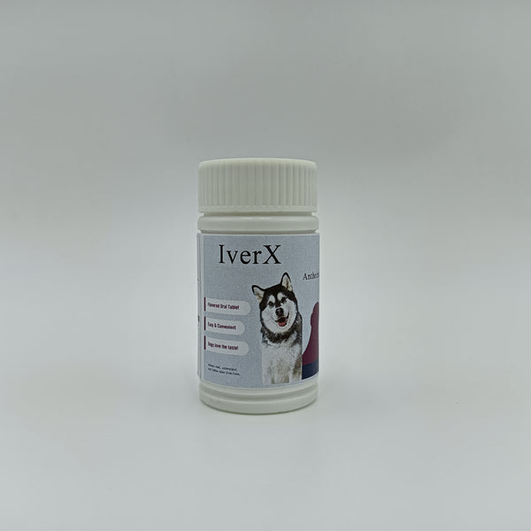 IverX Anthelmintics Seven-effect insect repellent for dogs, flavored oral tablets