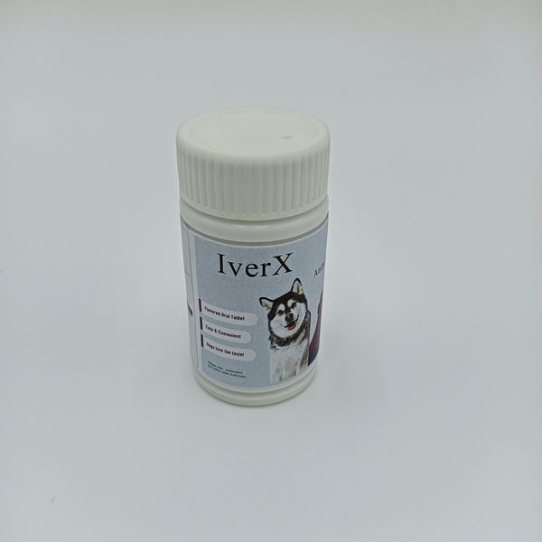 IverX Anthelmintics Seven-effect insect repellent for dogs, flavored oral tablets