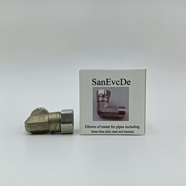 SanEvcDe Elbows of metal for pipes including those from alloy steel and titanium 90° metal elbow, 42mm×45mm