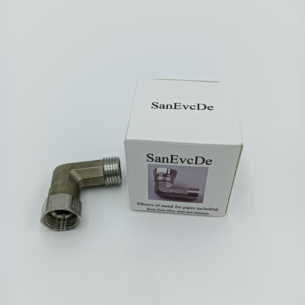 SanEvcDe Elbows of metal for pipes including those from alloy steel and titanium 90° metal elbow, 42mm×45mm