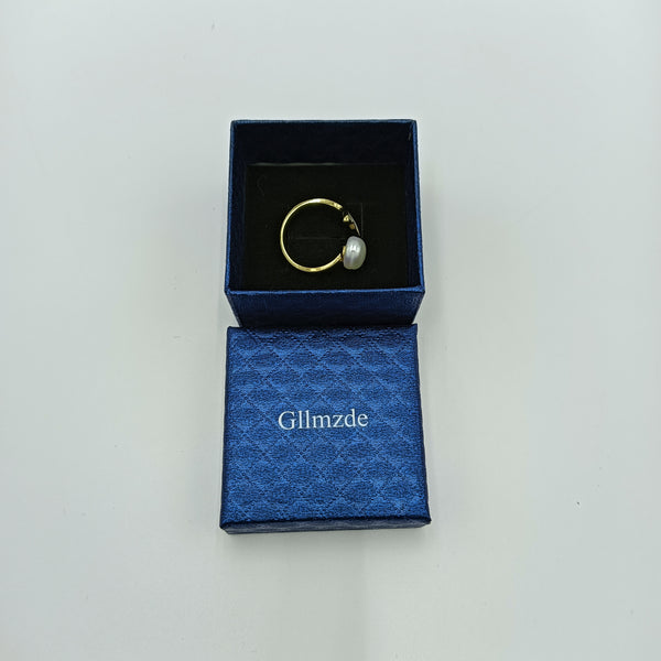 Gllmzde Wedding rings Elegant and Simple Wedding Ring with Gift Box