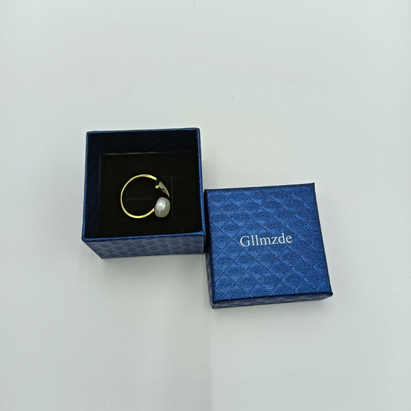 Gllmzde Wedding rings Elegant and Simple Wedding Ring with Gift Box