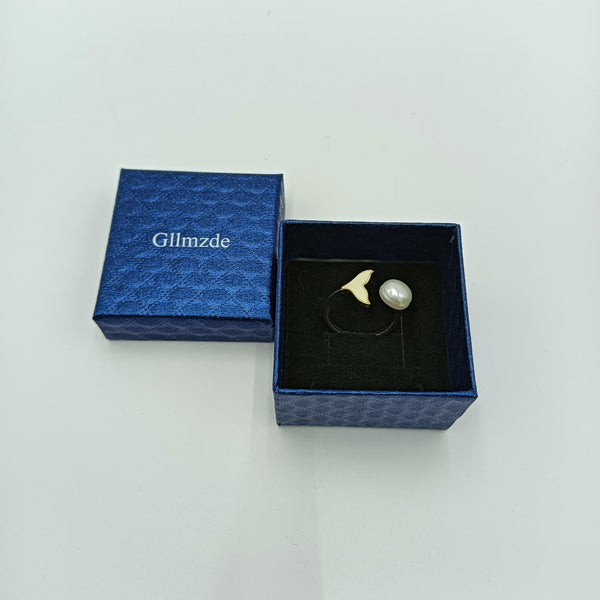 Gllmzde Wedding rings Elegant and Simple Wedding Ring with Gift Box