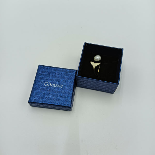 Gllmzde Wedding rings Elegant and Simple Wedding Ring with Gift Box