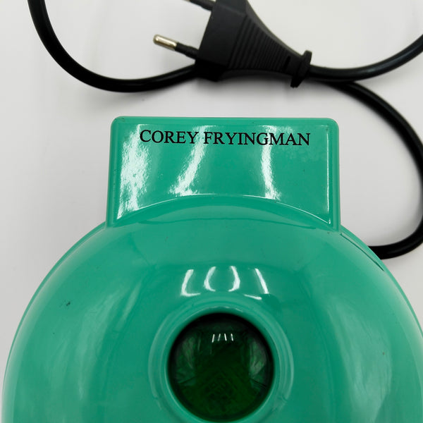 COREY FRYINGMAN Electric waffle maker Compact Electric Waffle Maker, Mint Green, Non-Stick Cooking Surface