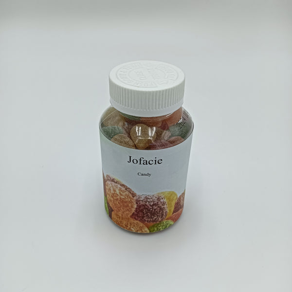 Jofacie Candy Portable bottled colorful candies, delicious low-fat snacks, 200g
