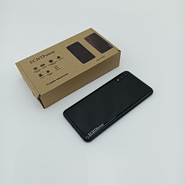 ECHTPower Portable telephones Portable Mobile Phone with Face ID, Fingerprint Unlock, 6.8 Inch HD+ Display, Black