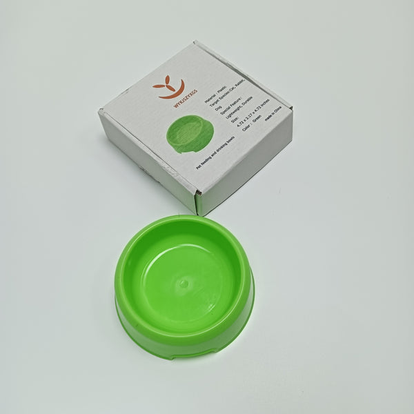 WYKJSZYXGS Pet feeding and drinking bowls Green Pet Feeding Bowl, Lightweight Durable Plastic