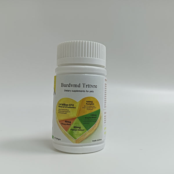 Burdvmd Trttvre Dietary supplements for pets Natural ingredient pet dietary supplement for dogs, 40 soft capsules