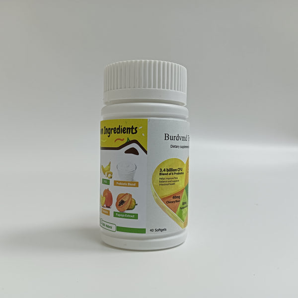 Burdvmd Trttvre Dietary supplements for pets Natural ingredient pet dietary supplement for dogs, 40 soft capsules