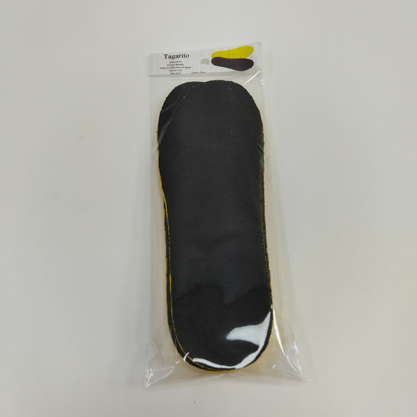 Tagarito Insoles Soft and Comfortable Insoles for Adults, Black and Yellow