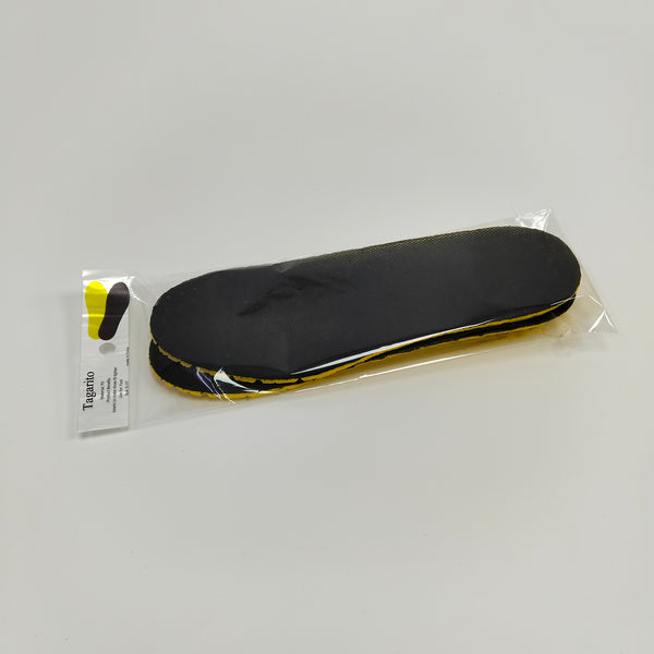 Tagarito Insoles Soft and Comfortable Insoles for Adults, Black and Yellow