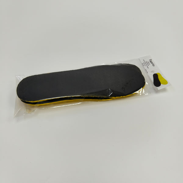 Tagarito Insoles Soft and Comfortable Insoles for Adults, Black and Yellow