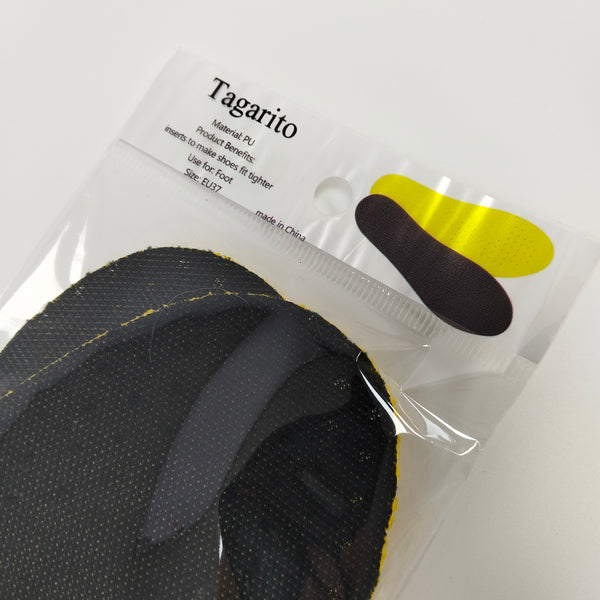 Tagarito Insoles Soft and Comfortable Insoles for Adults, Black and Yellow