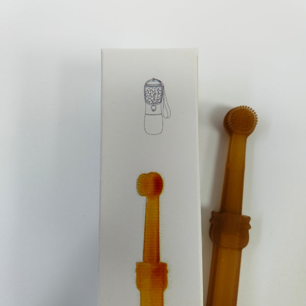 Toothbrushes for pets Silicone Pet Toothbrush, Dental Care Tool for Dogs and Cats, Brown