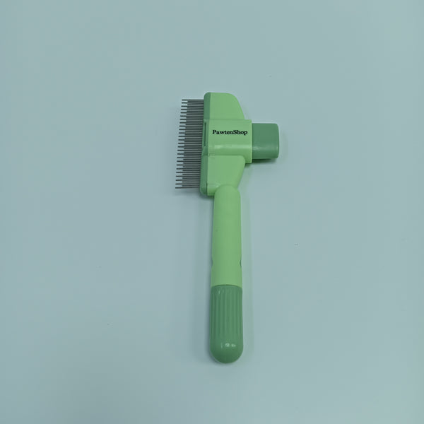 PawtenShop combs for animals Mint Green Fine-Toothed Metal Detangling Tool for Dogs and Cats