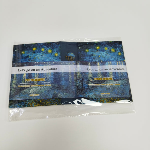 Let's go on an Adventure Photo albums 100 Pages Photo Album, Starry Night Design, 6.5 x 1.2 Inches