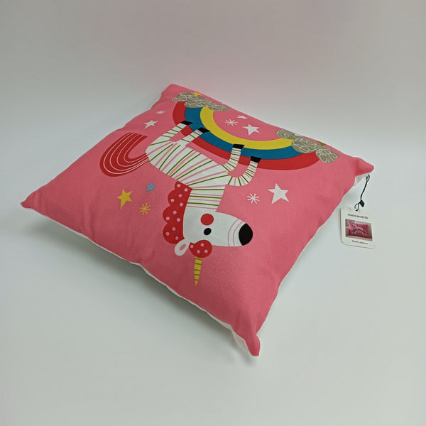 meicarelife Throw pillows Square Decorative Throw Pillow, Pink Rainbow Design, Stars Pattern