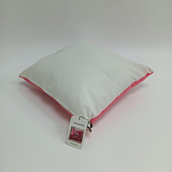 meicarelife Throw pillows Square Decorative Throw Pillow, Pink Rainbow Design, Stars Pattern