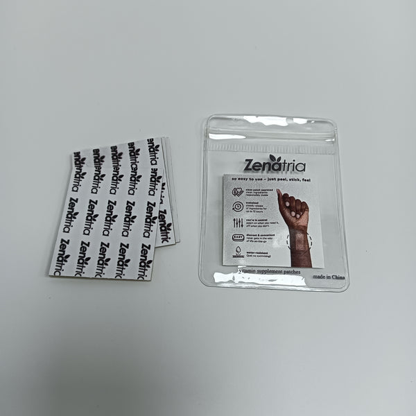 Zenatria-vitamin supplement patches 12-Hour Sustained Release Transdermal Vitamin Patches, Clean Ingredients, Easy to Use