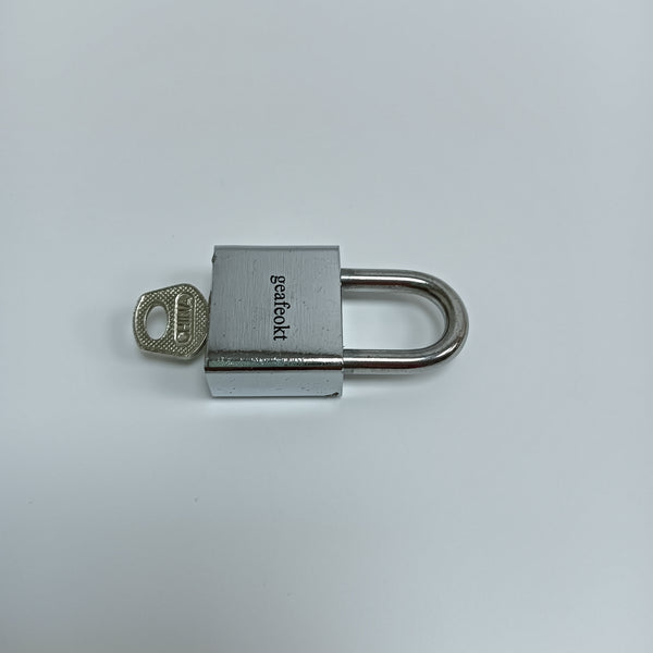 geafeokt Metal locks Metal Padlock with Keys for Toolboxes, Lockers, Gates, Cabinets, Silver