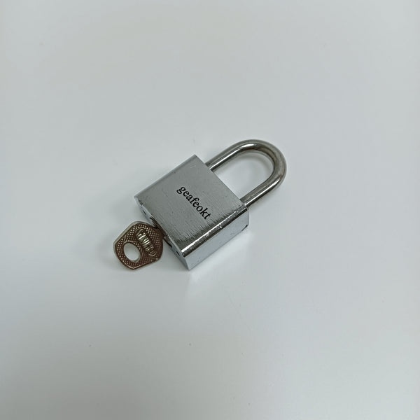 geafeokt Metal locks Metal Padlock with Keys for Toolboxes, Lockers, Gates, Cabinets, Silver