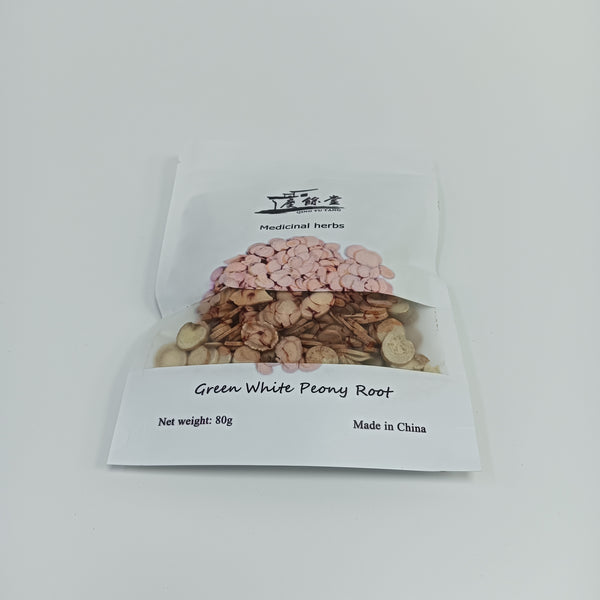 QING YU TANG Medicinal herbs White peony root, traditional Chinese medicinal material, is high-quality dried and sliced, 80g