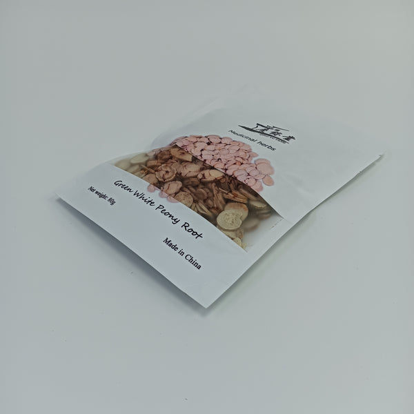 QING YU TANG Medicinal herbs White peony root, traditional Chinese medicinal material, is high-quality dried and sliced, 80g