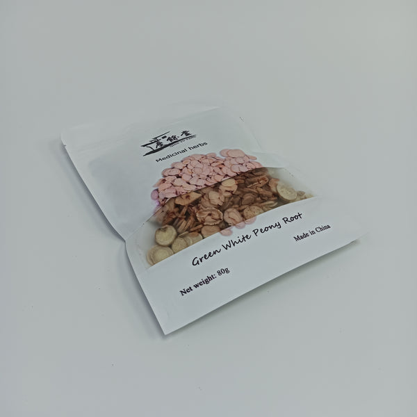 QING YU TANG Medicinal herbs White peony root, traditional Chinese medicinal material, is high-quality dried and sliced, 80g