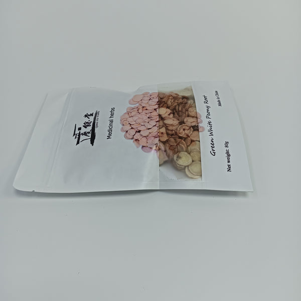 QING YU TANG Medicinal herbs White peony root, traditional Chinese medicinal material, is high-quality dried and sliced, 80g