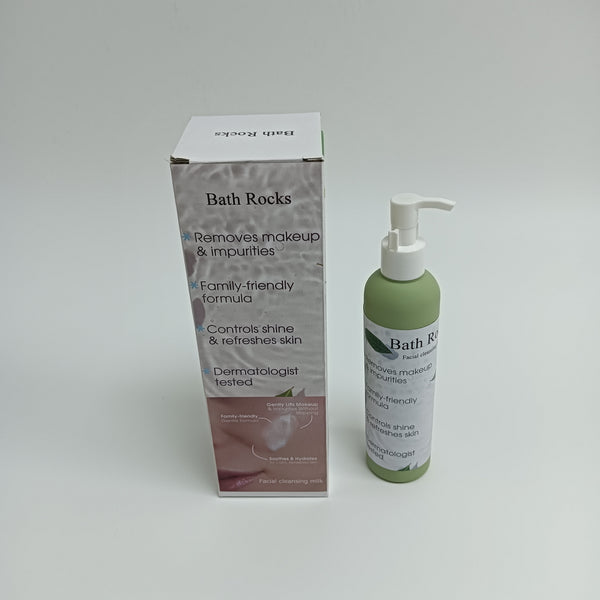 Bath Rocks Facial cleansing milk 200ml Facial Cleansing Milk, Family-Friendly Formula, Refreshes Skin