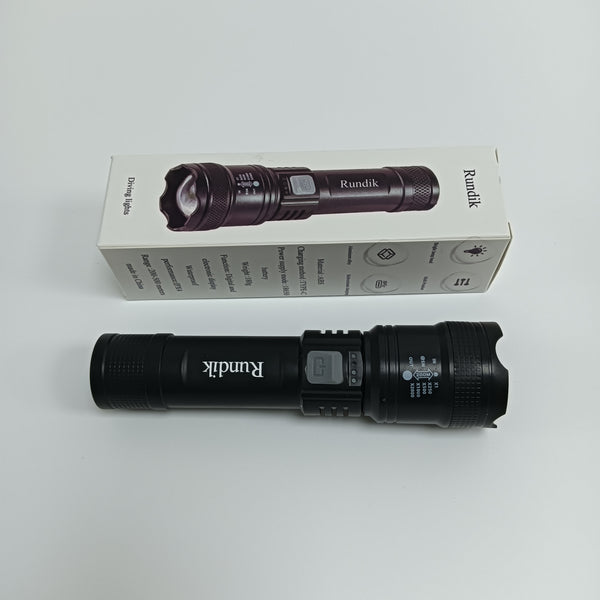 Rundik Diving lights Rechargeable Handheld LED Diving Flashlight with Zoom Function