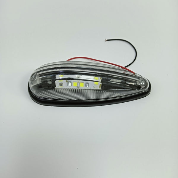 Axiraminora Taillights for vehicles Plastic LED Taillight for Vehicles, Black and White, 5.5x15cm