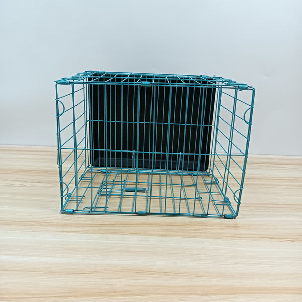 LONCHAN Cages for pets Durable Metal Pet Cage with Removable Tray, Blue