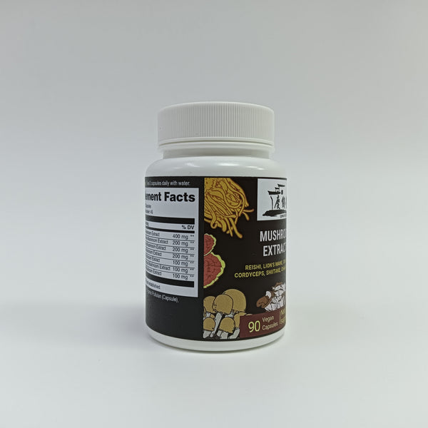 QING YU TANG Natural herbal supplements Natural Herbal Supplement for Immune Support, Mushroom Extracts, 90 Vegan Capsules